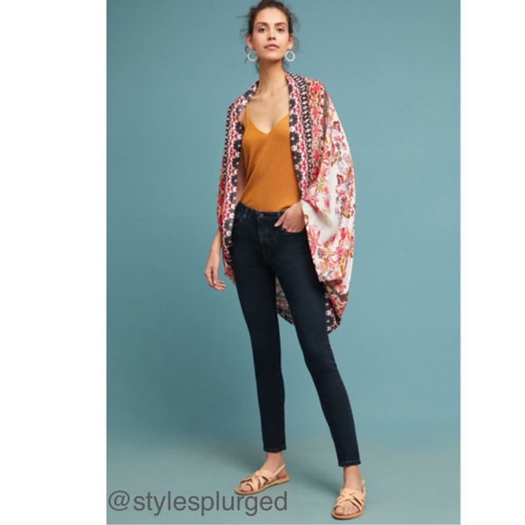 🎉HP🎉 NWT ANTHRO AG Abbey Mid-rise Skinny Ankle Jean 28P - Picture 2 of 4